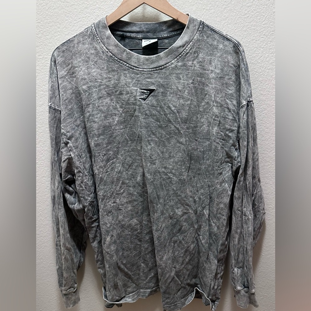 Gymshark Washed Gray Long Sleeve Tee